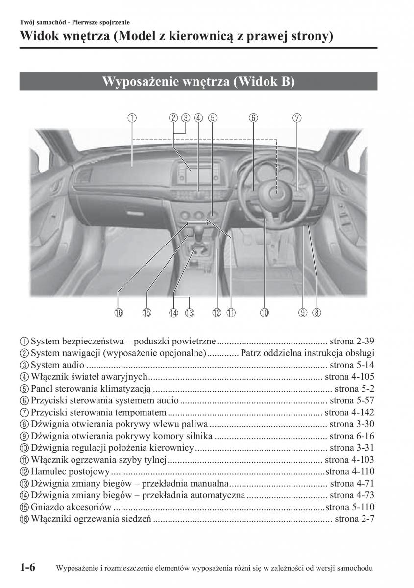 Mazda 6 III instrukcja obslugi / page 13