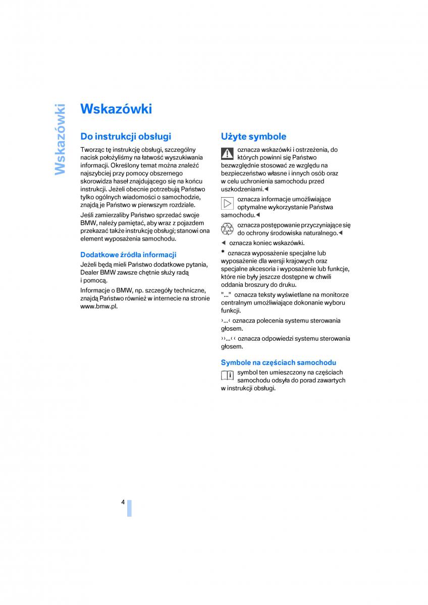 manual  BMW E70 X5 X6 instrukcja / page 6