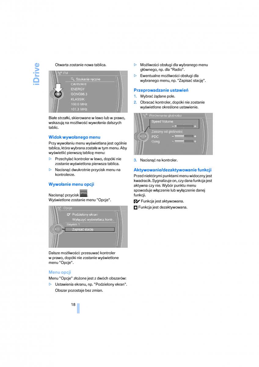 manual  BMW E70 X5 X6 instrukcja / page 20