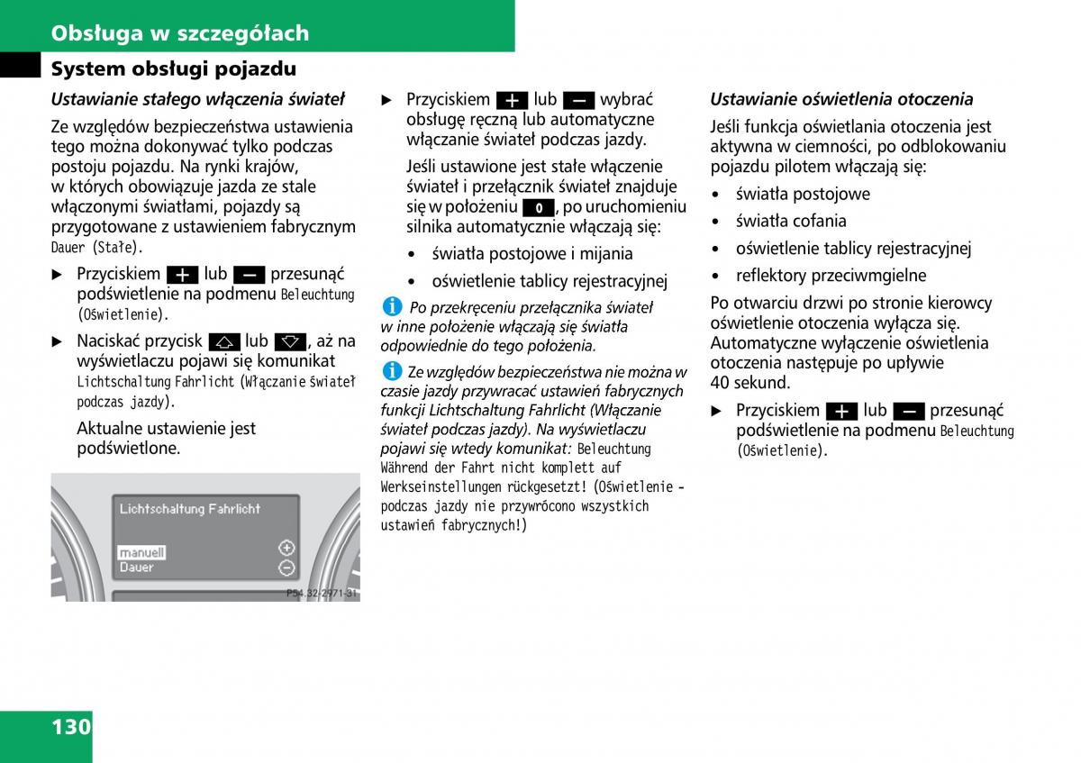 instrukcja obsługi Mercedes ML Mercedes ML W164 instrukcja / page 132