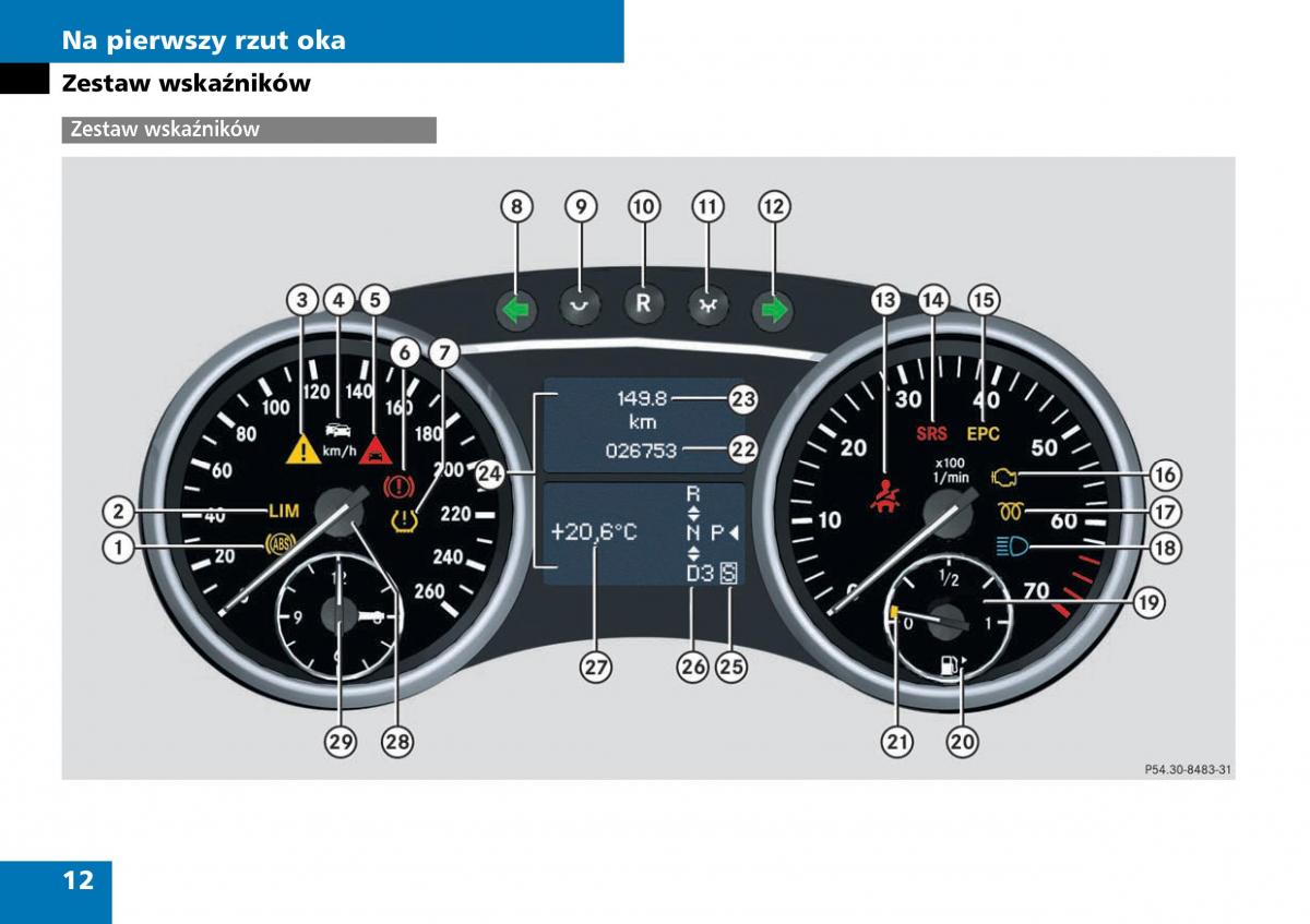 manual  Mercedes ML W164 instrukcja / page 14