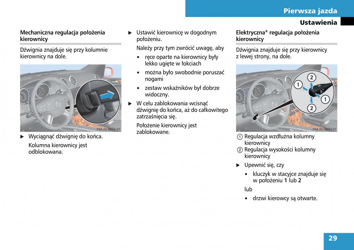 Mercedes ML W164 instrukcja obslugi / page 31