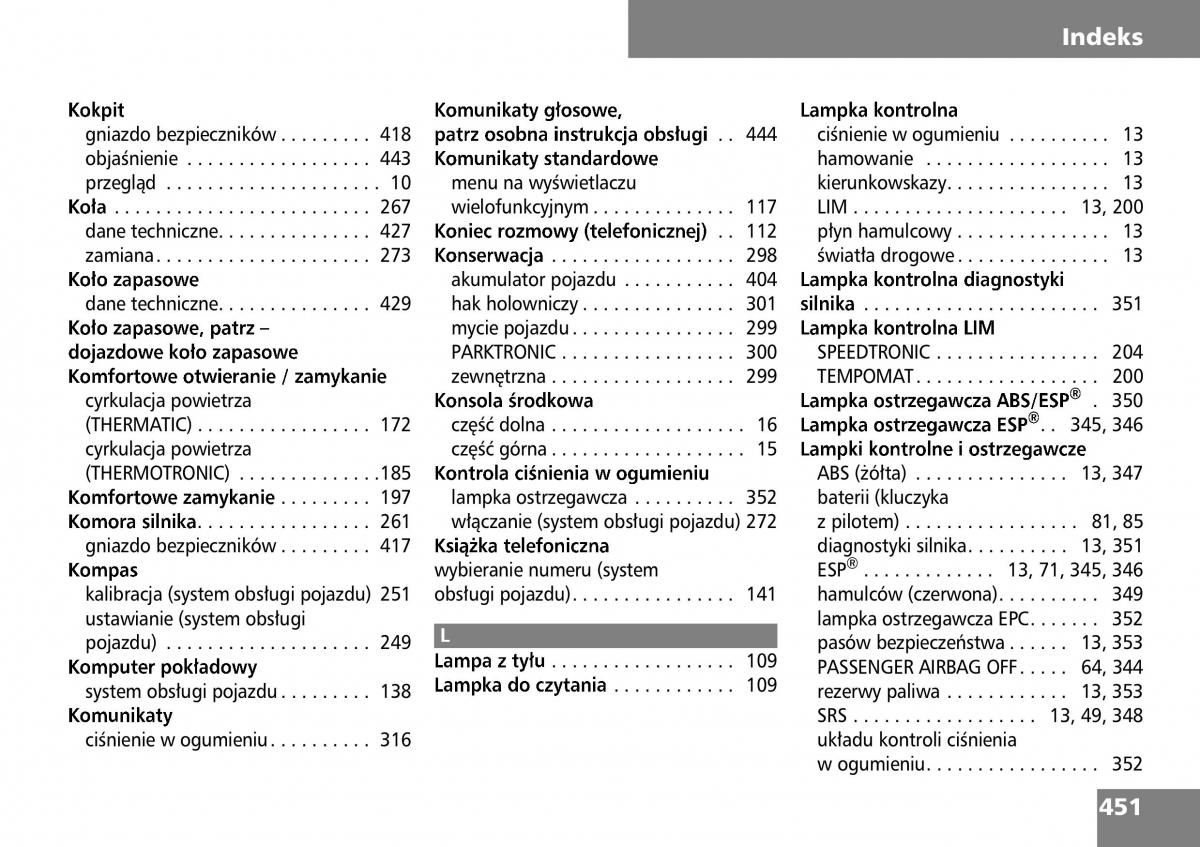 manual  Mercedes ML W164 instrukcja / page 453