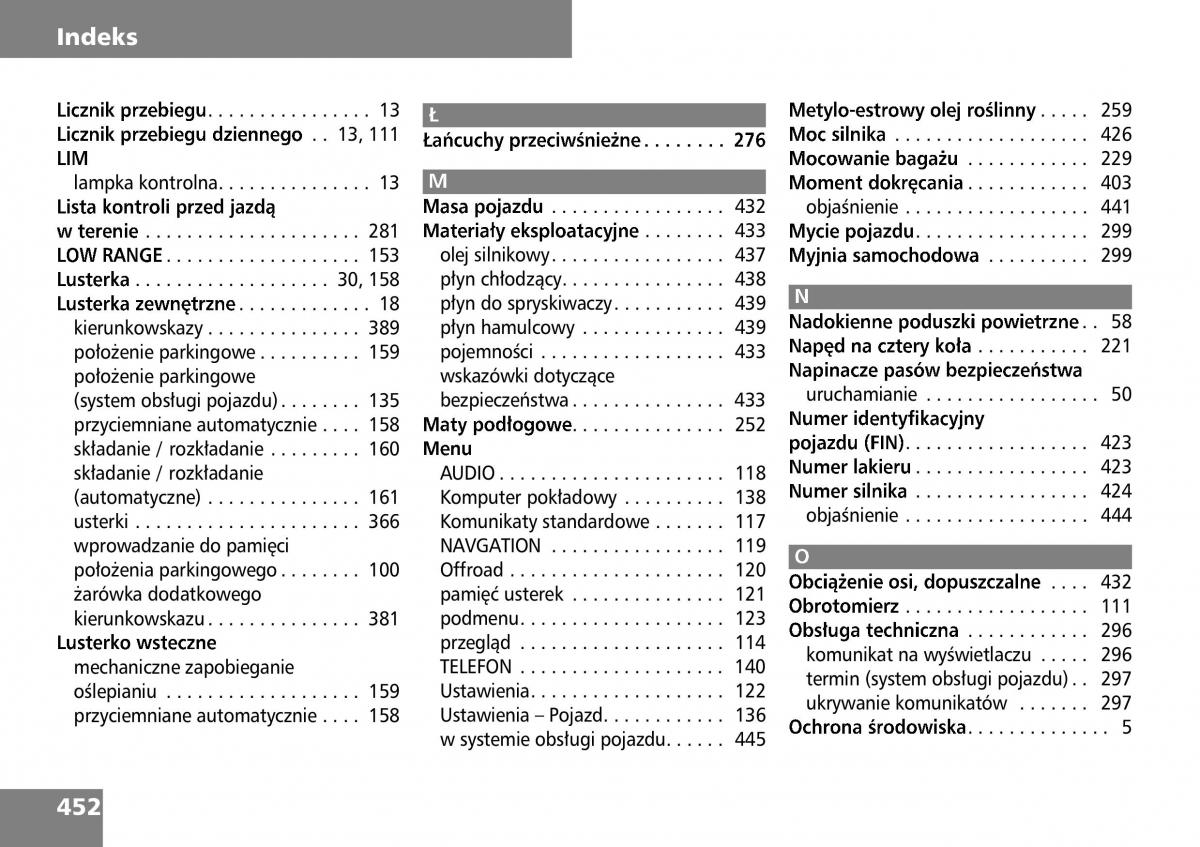 manual  Mercedes ML W164 instrukcja / page 454