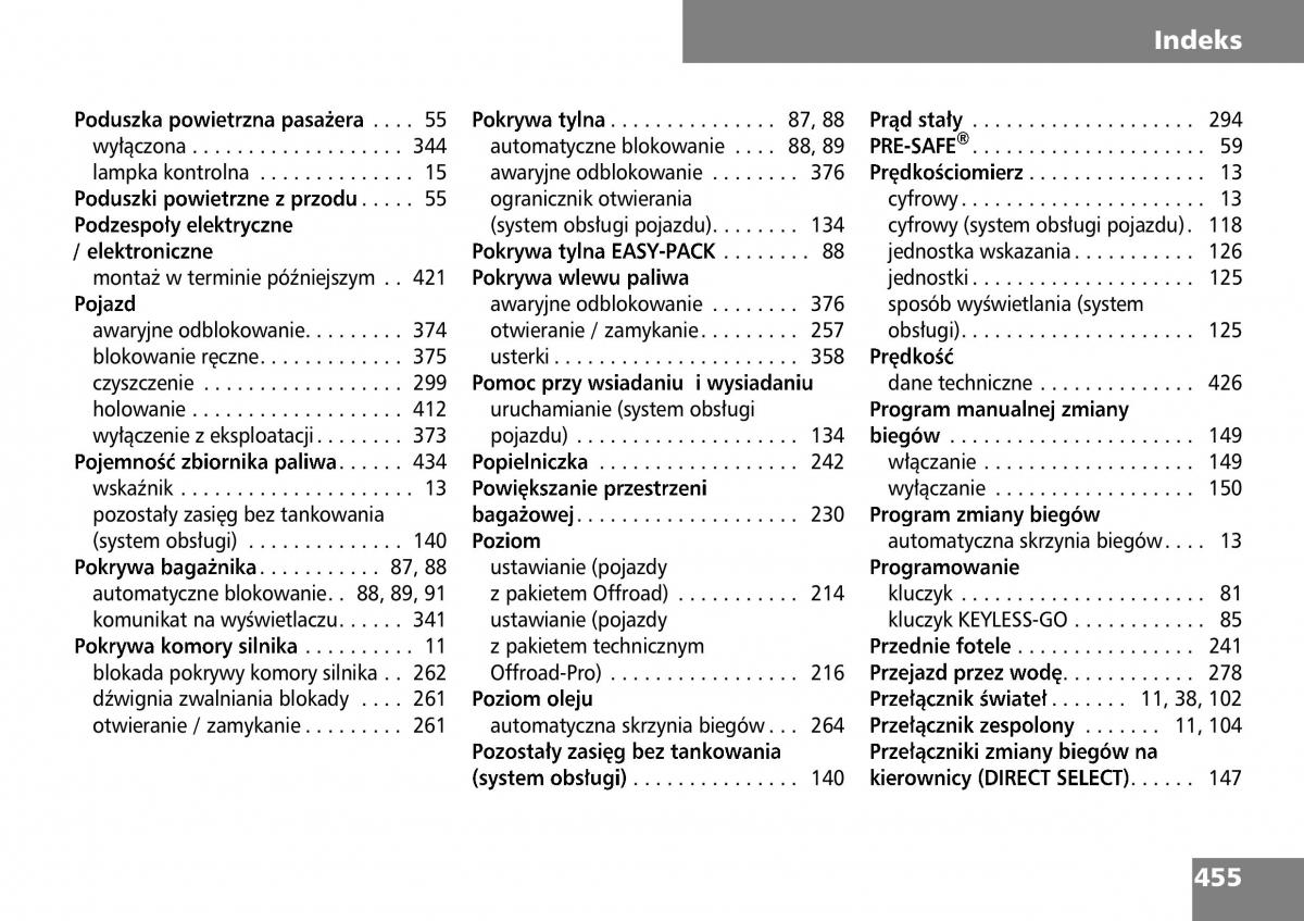 manual  Mercedes ML W164 instrukcja / page 457