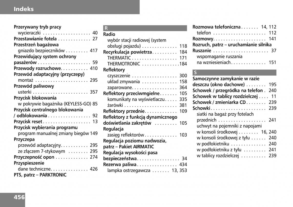 manual  Mercedes ML W164 instrukcja / page 458