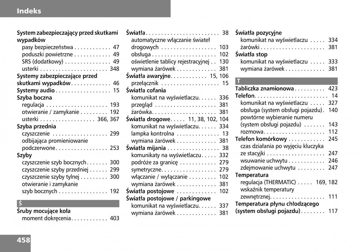 manual  Mercedes ML W164 instrukcja / page 460