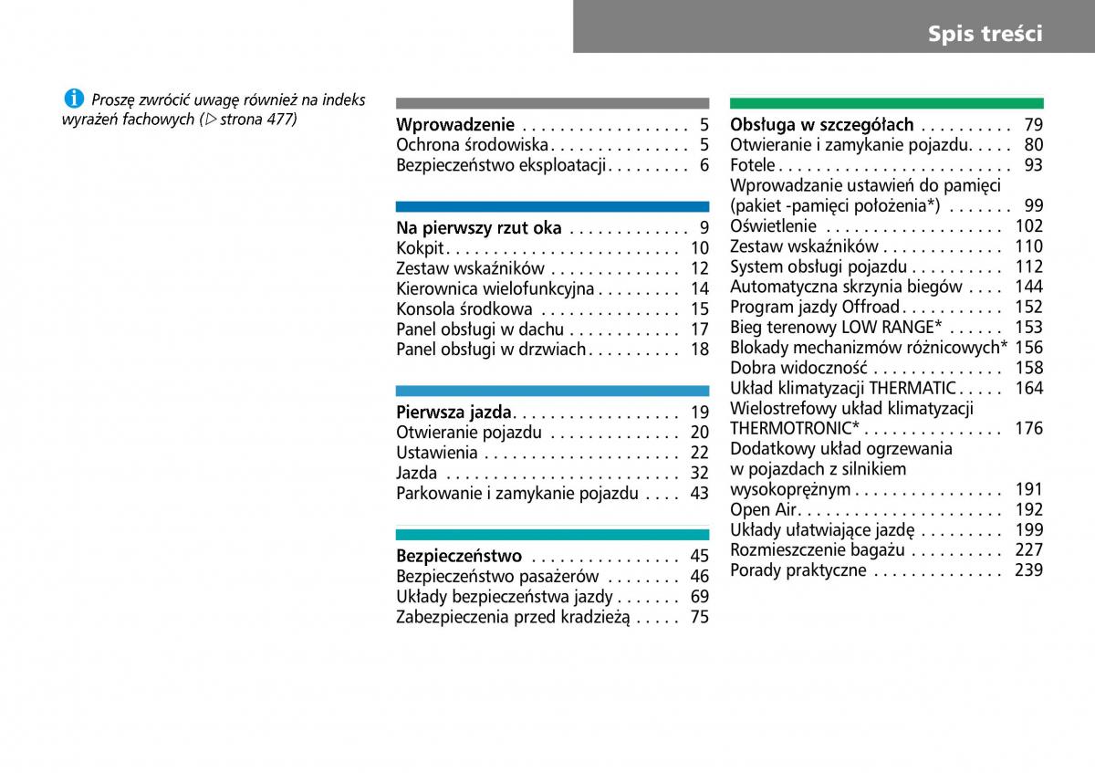 manual  Mercedes ML W164 instrukcja / page 5