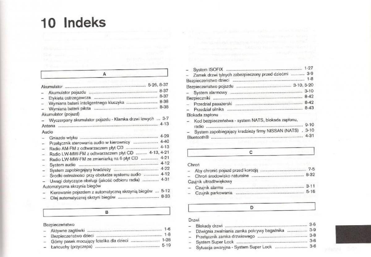 manual  Nissan Micra III K12 instrukcja / page 238