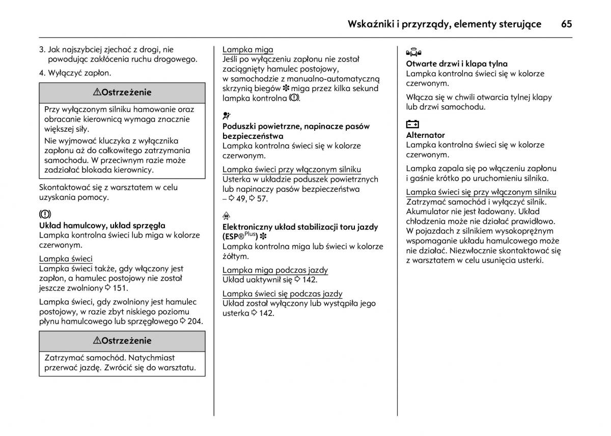 instrukcja obsługi Opel Astra Opel Astra IV J instrukcja / page 69