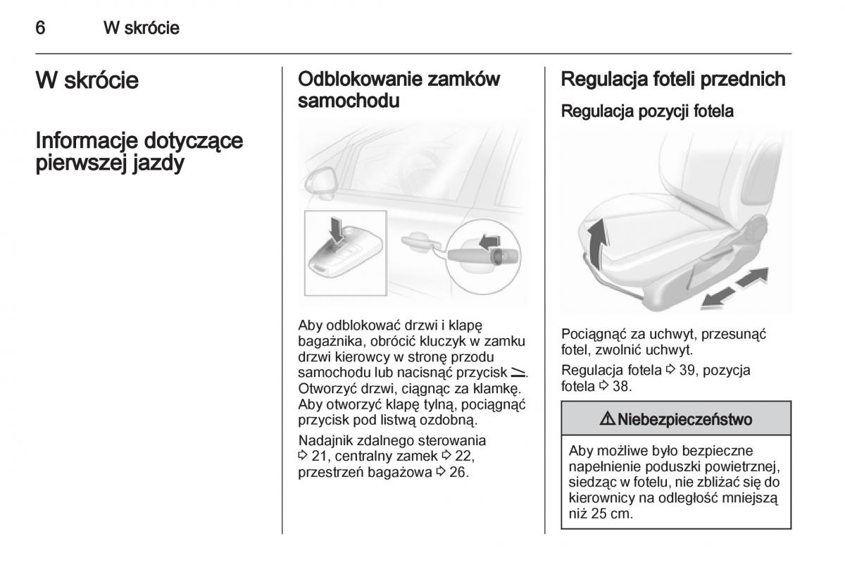 Opel Corsa D instrukcja obslugi / page 8