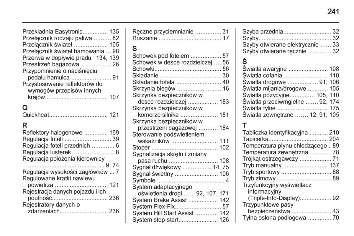 Opel Corsa D instrukcja obslugi / page 243