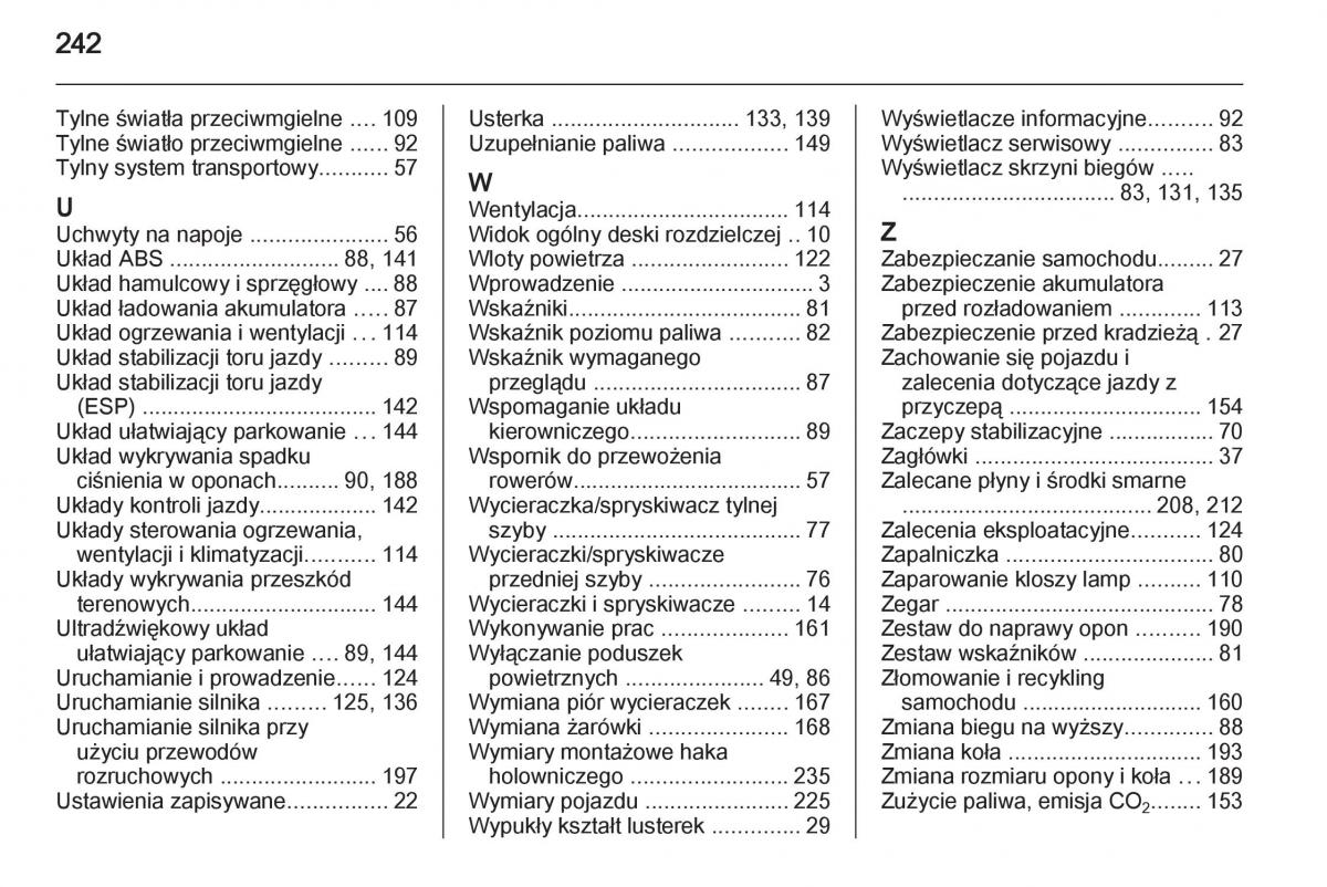 Opel Corsa D instrukcja obslugi / page 244