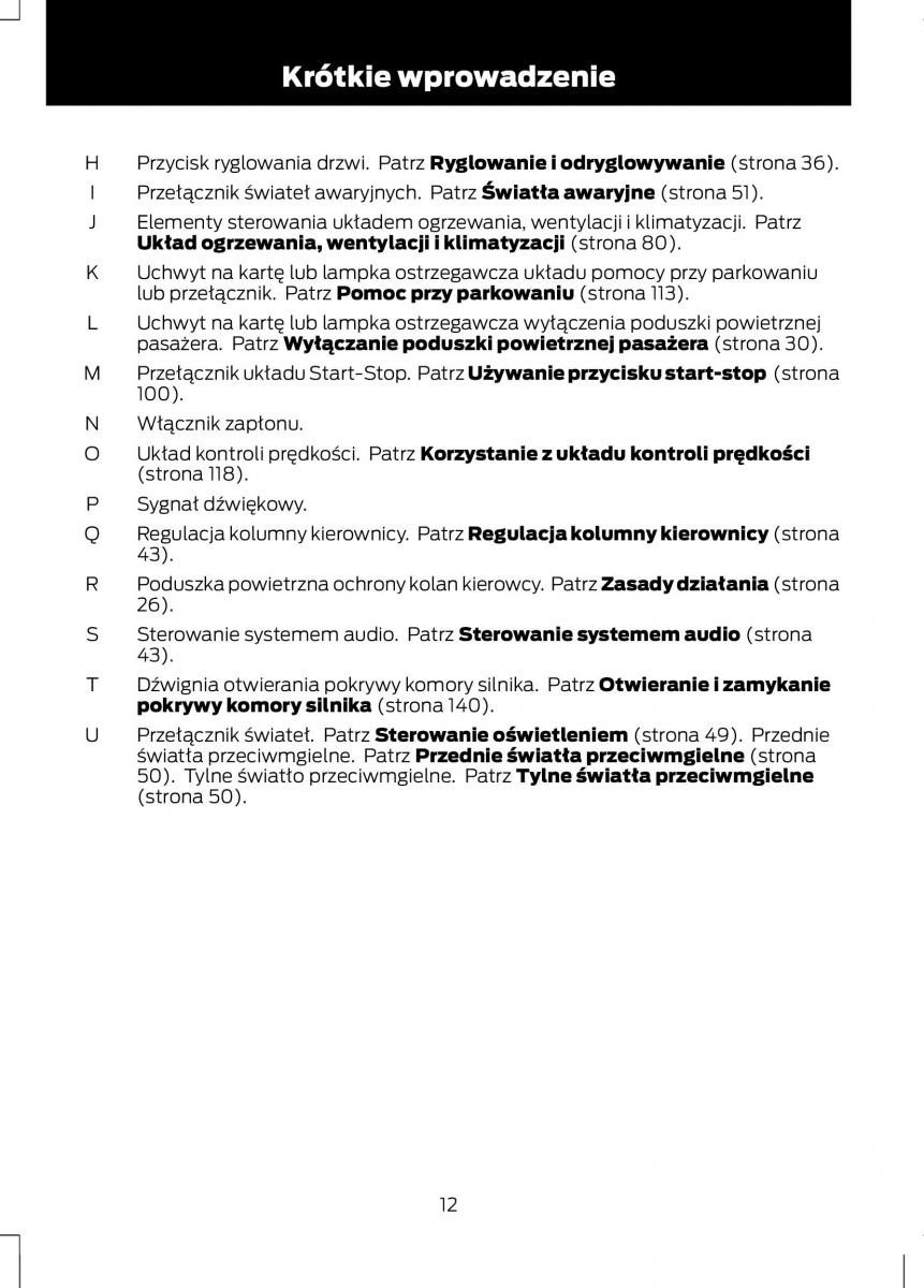 Ford Fiesta VII instrukcja obslugi / page 14