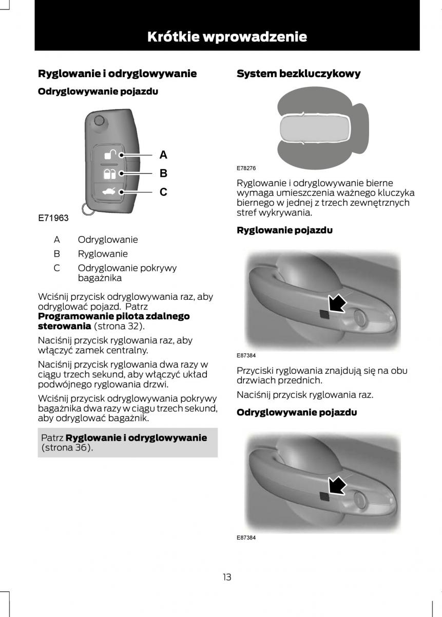 Ford Fiesta VII instrukcja obslugi / page 15