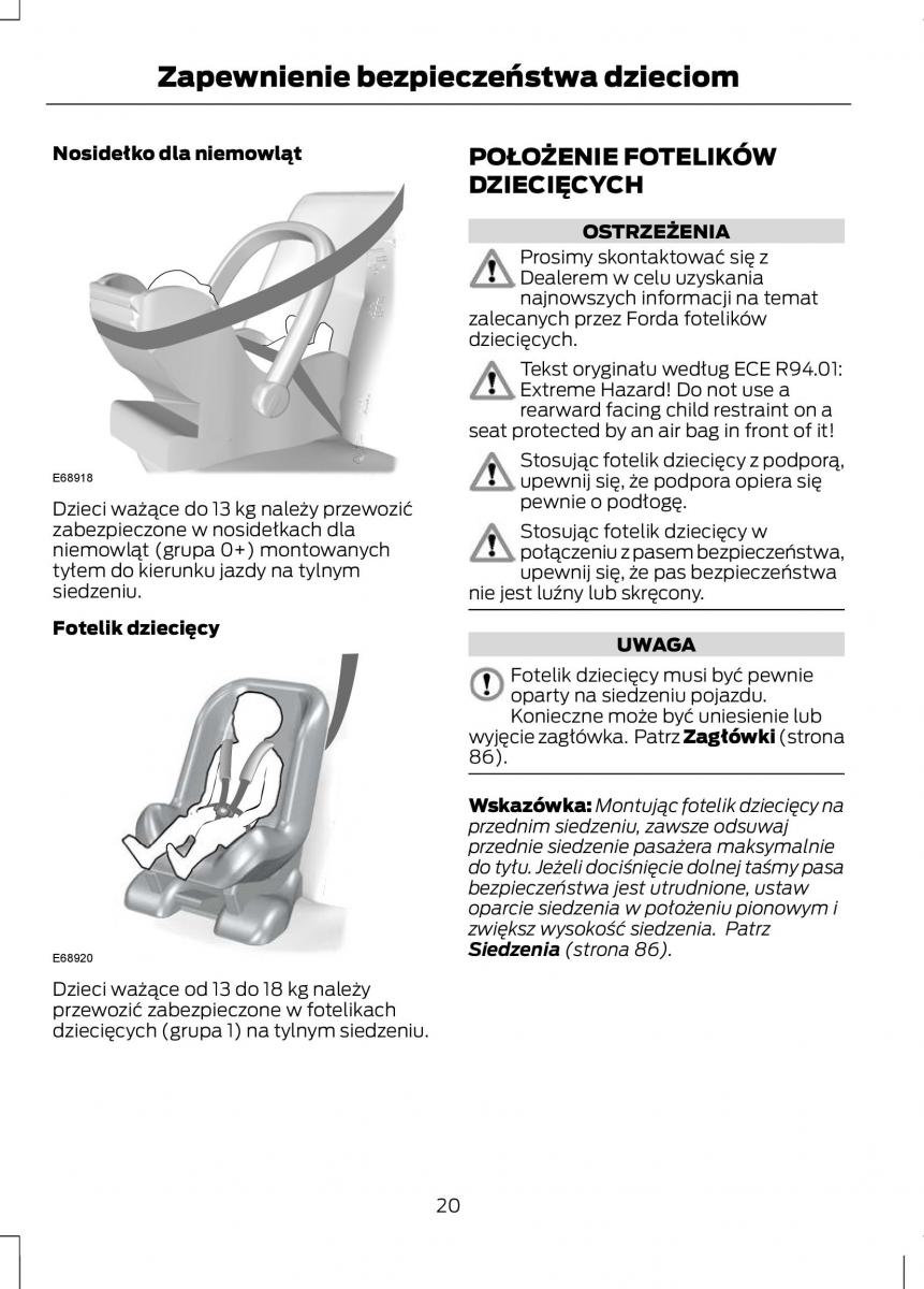 Ford Fiesta VII instrukcja obslugi / page 22