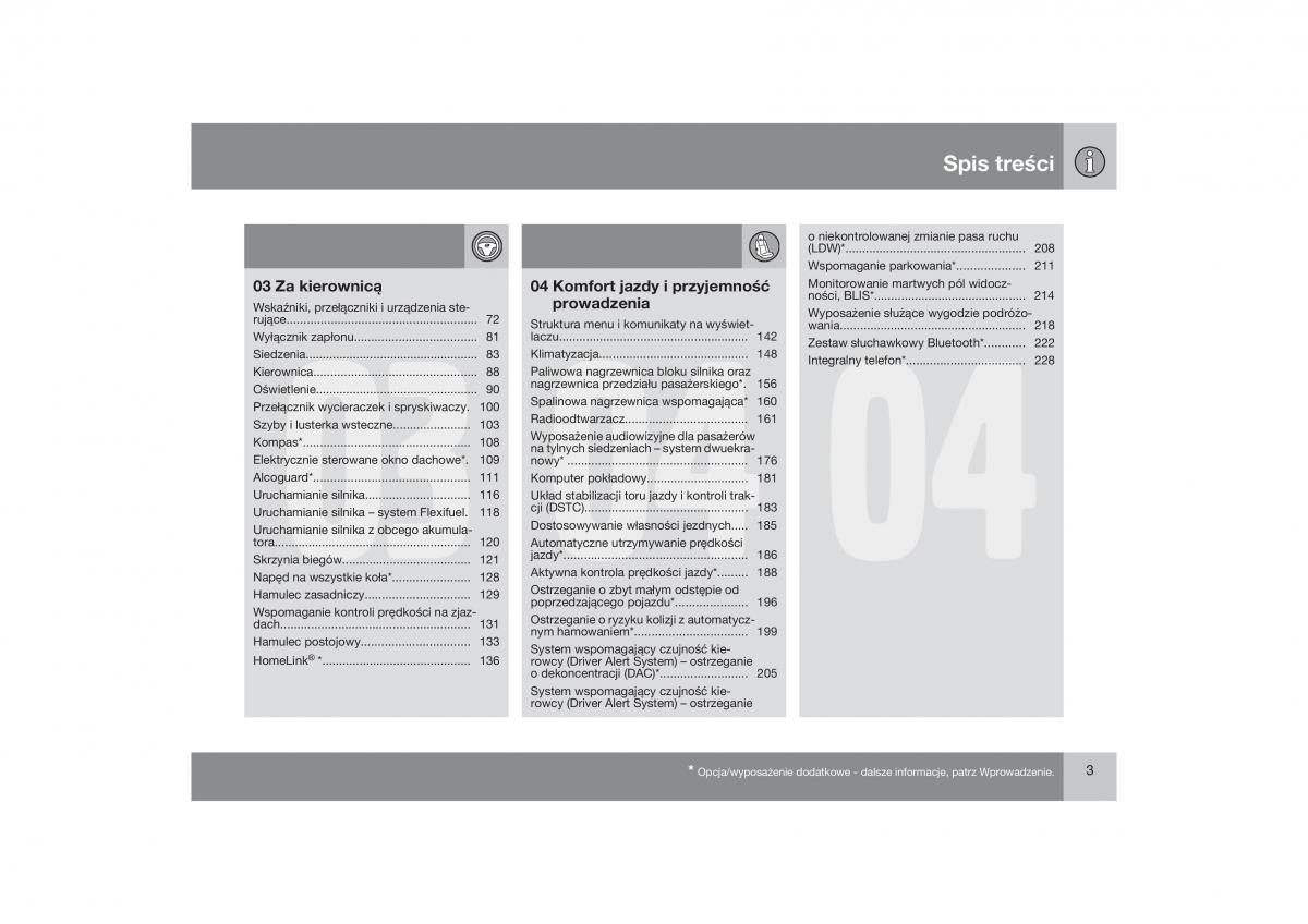 Volvo V70 XC70 III instrukcja obslugi / page 4