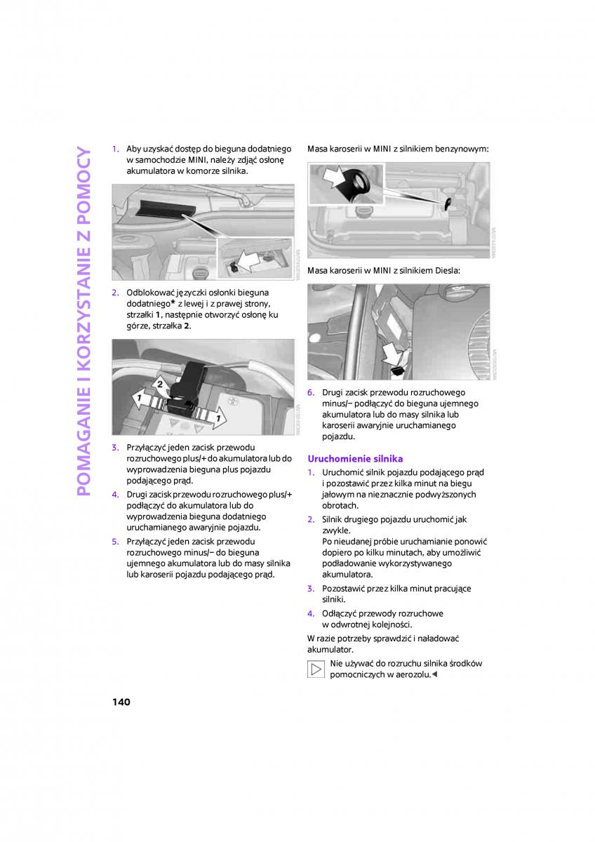 Mini Clubman Cooper One instrukcja obslugi / page 142