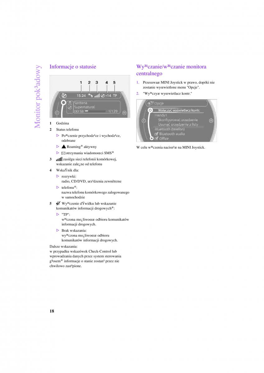 Mini Countryman instrukcja obslugi / page 20