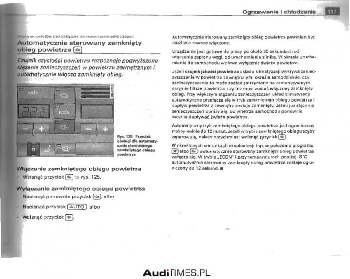 Audi A4 B6 instrukcja obslugi / page 131