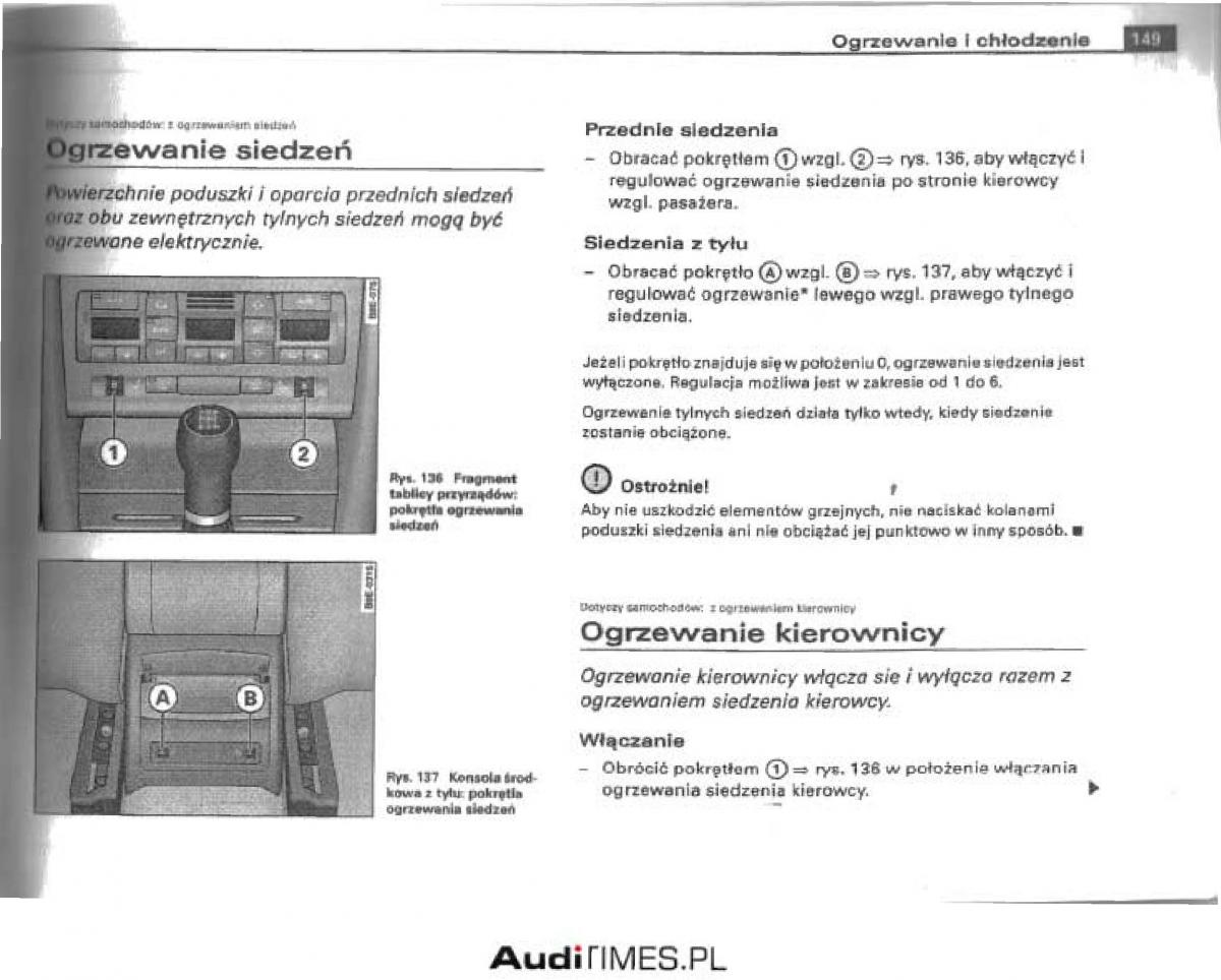 Audi A4 B6 instrukcja obslugi / page 143