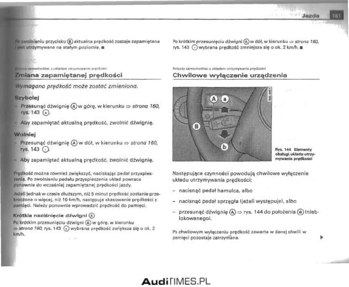 Audi A4 B6 instrukcja obslugi / page 155