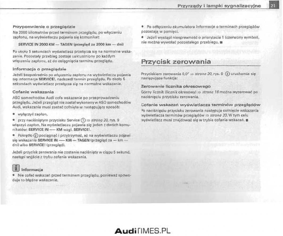 Audi A4 B6 instrukcja obslugi / page 16