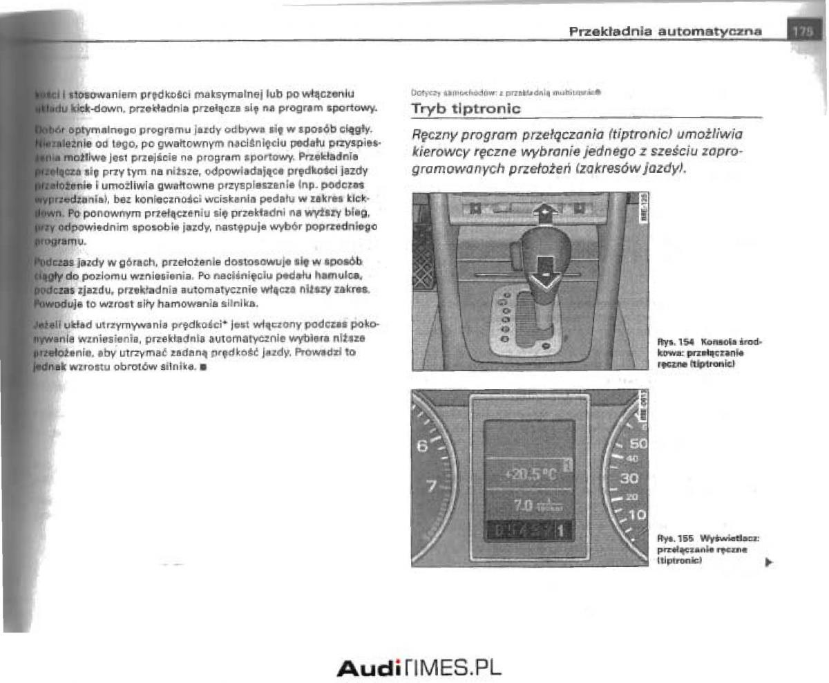 Audi A4 B6 instrukcja obslugi / page 169