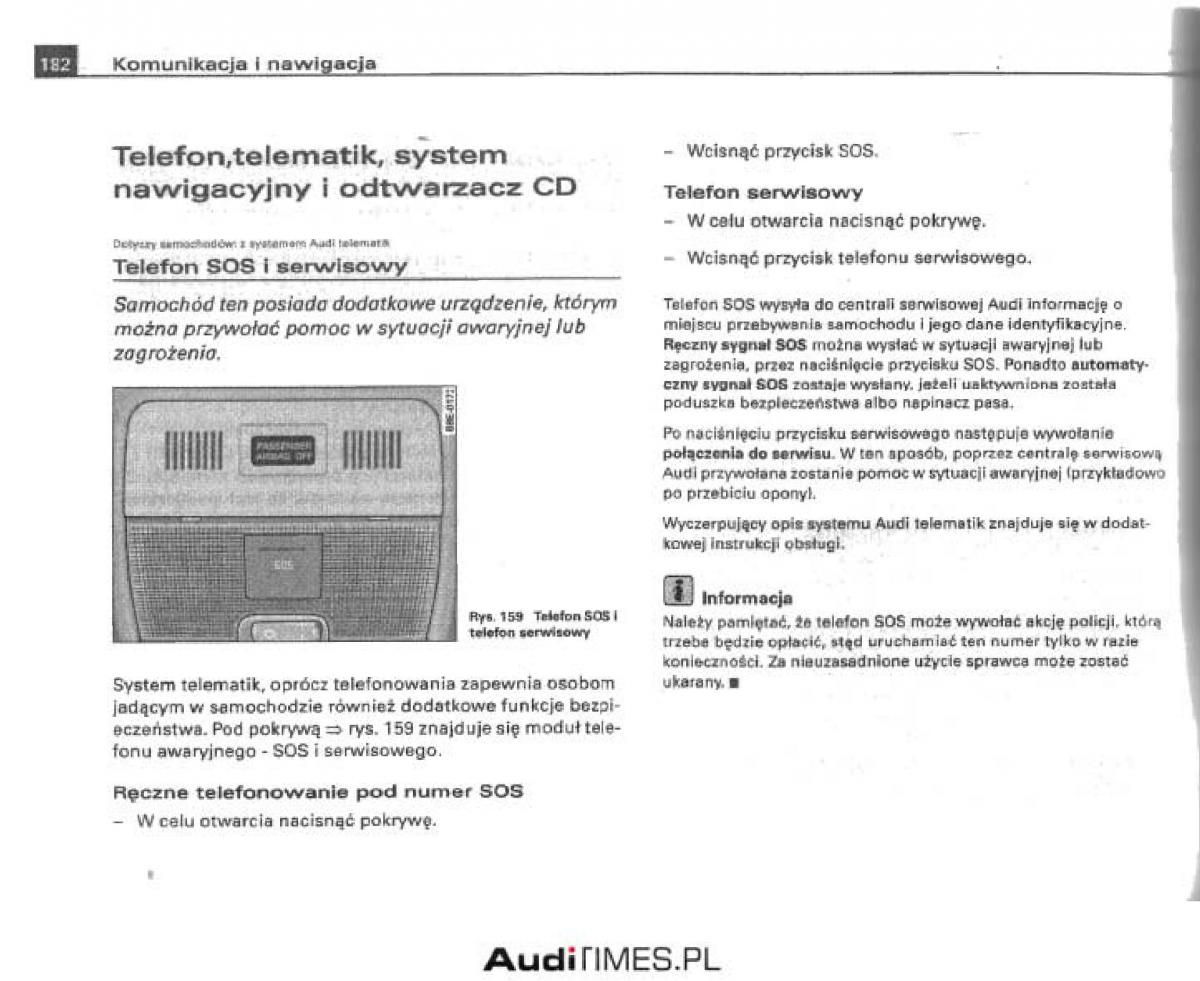 Audi A4 B6 instrukcja obslugi / page 176