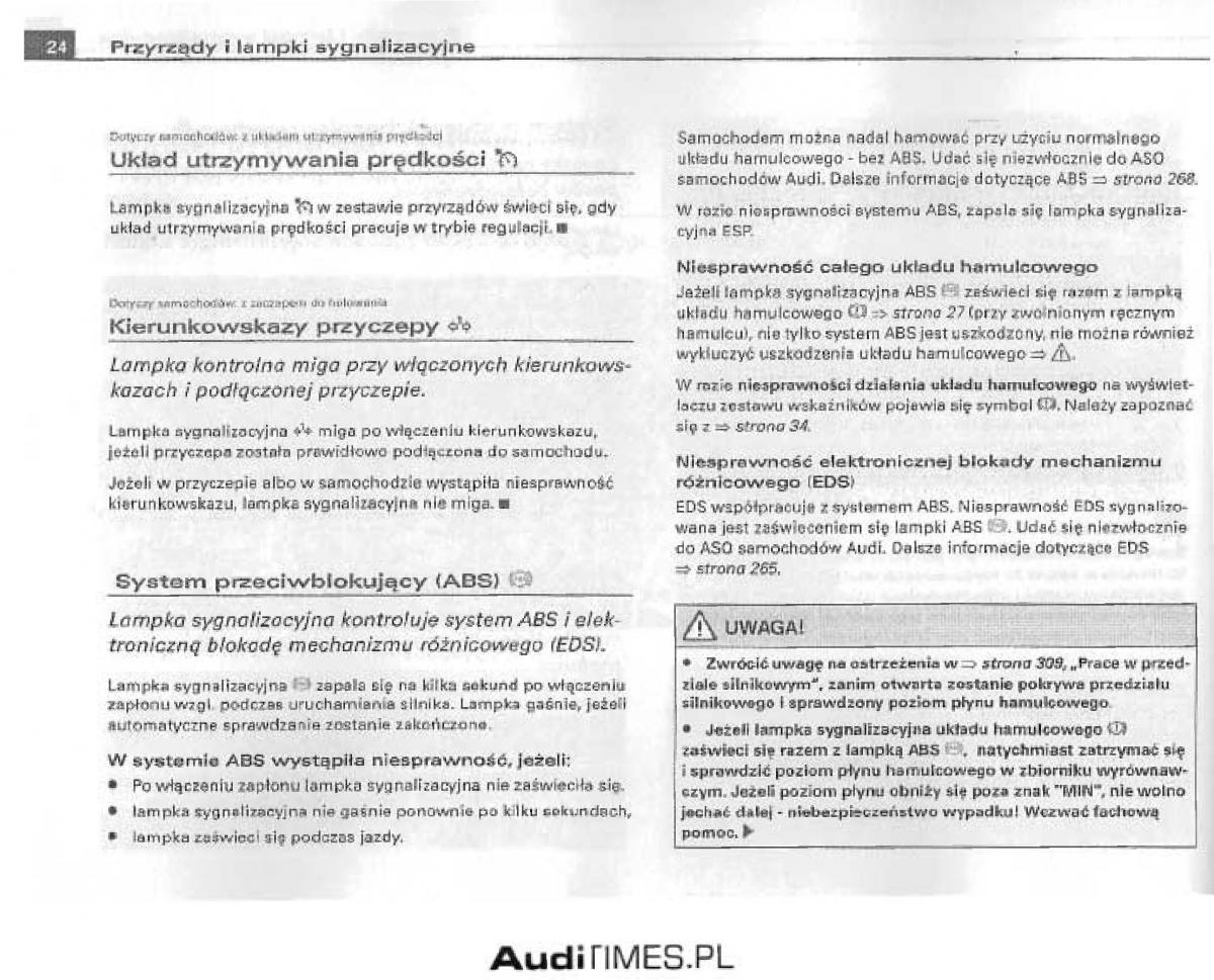 Audi A4 B6 instrukcja obslugi / page 19