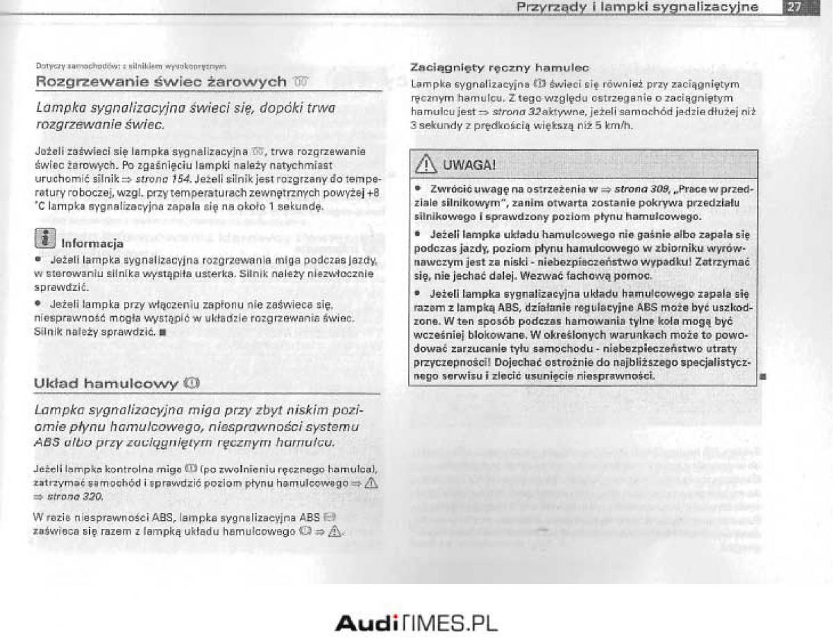 Audi A4 B6 instrukcja obslugi / page 22