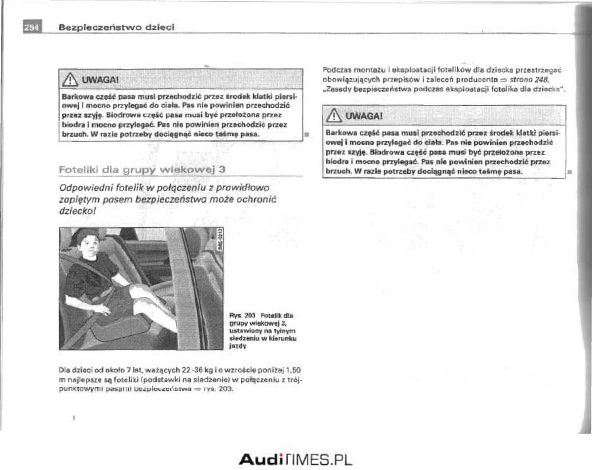 Audi A4 B6 instrukcja obslugi / page 245