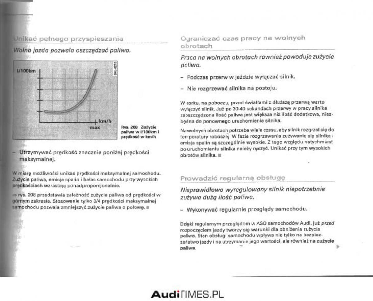 Audi A4 B6 instrukcja obslugi / page 263