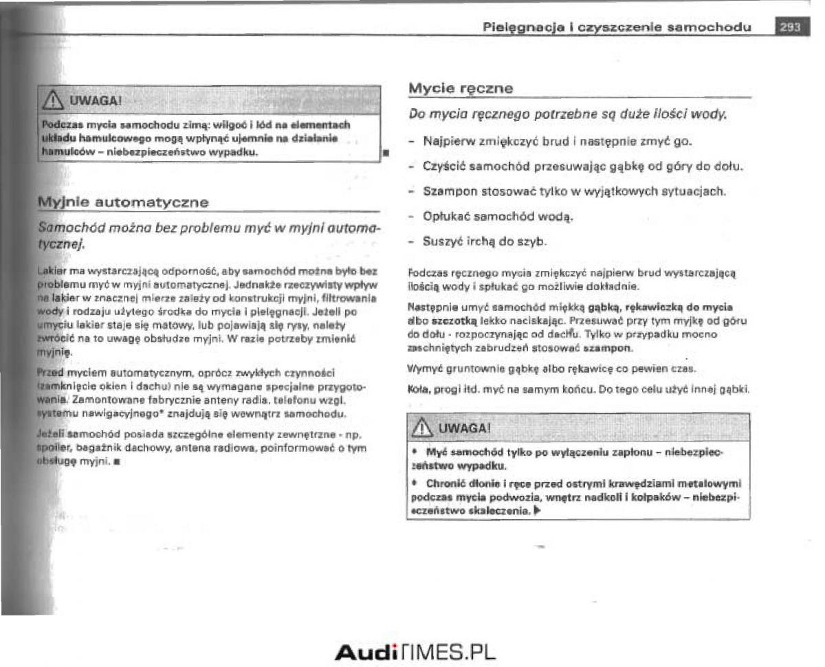 Audi A4 B6 instrukcja obslugi / page 279