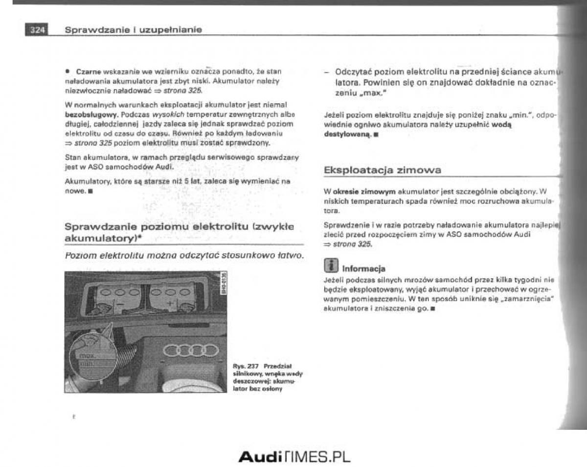 Audi A4 B6 instrukcja obslugi / page 310