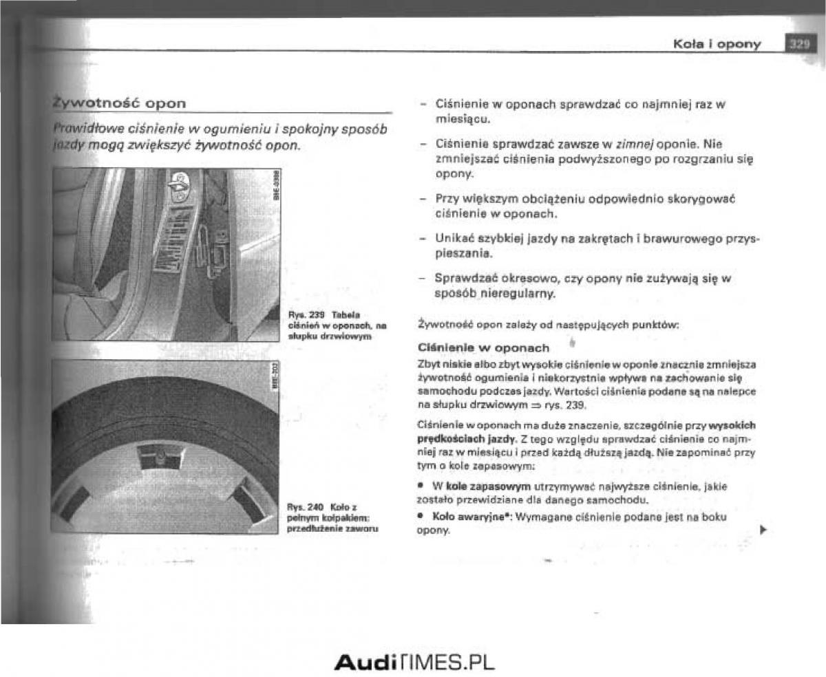 Audi A4 B6 instrukcja obslugi / page 315