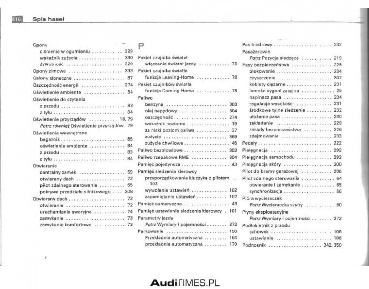 Audi A4 B6 instrukcja obslugi / page 392