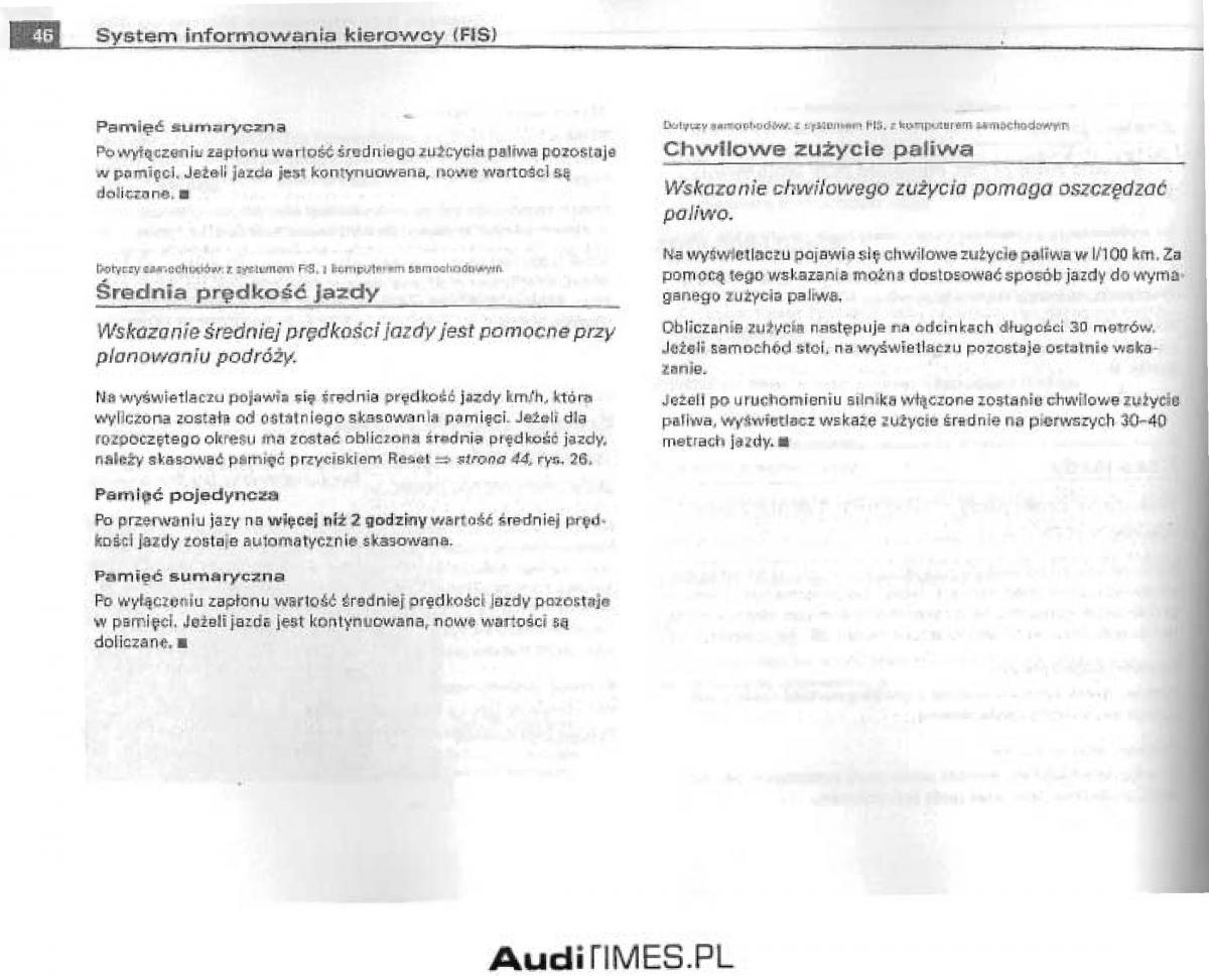 Audi A4 B6 instrukcja obslugi / page 41