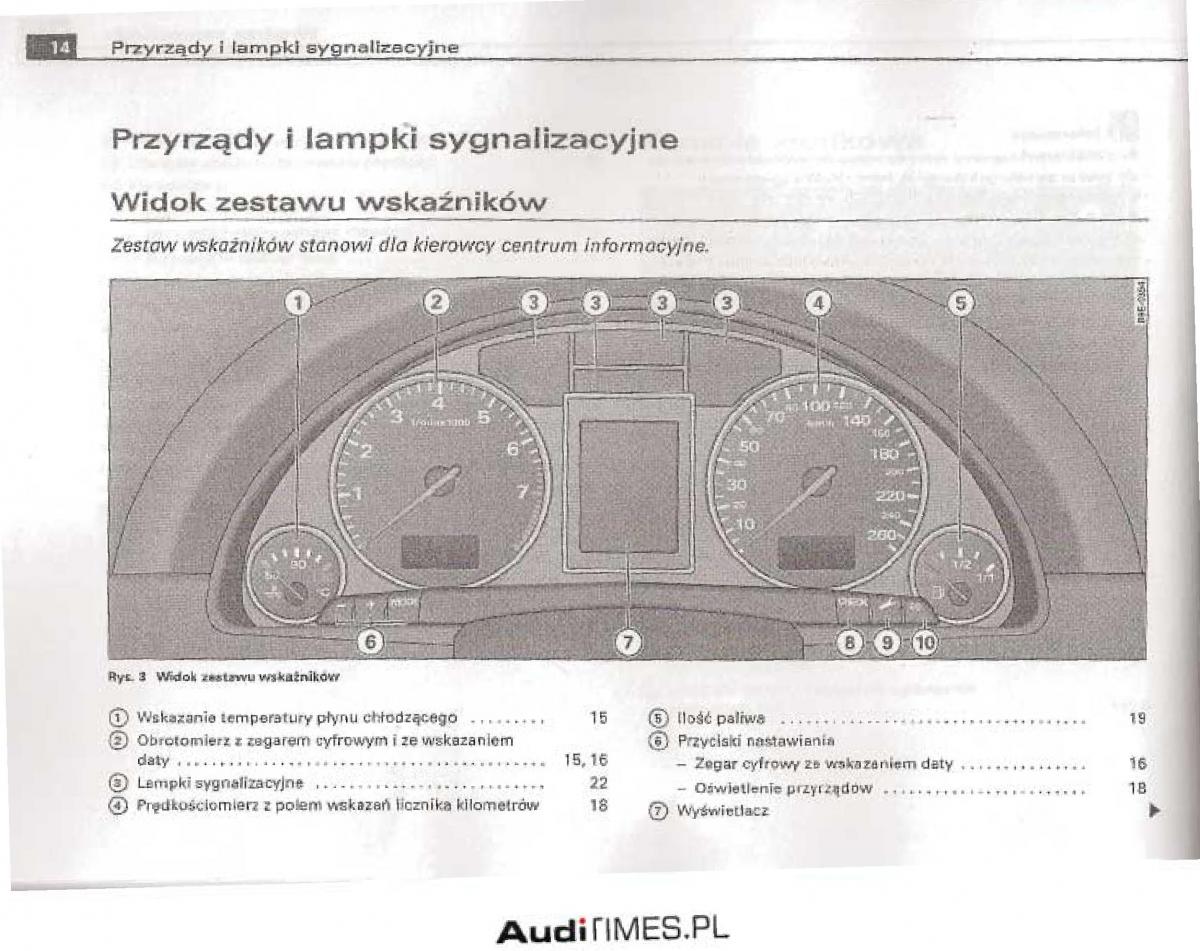 Audi A4 B6 instrukcja obslugi / page 9