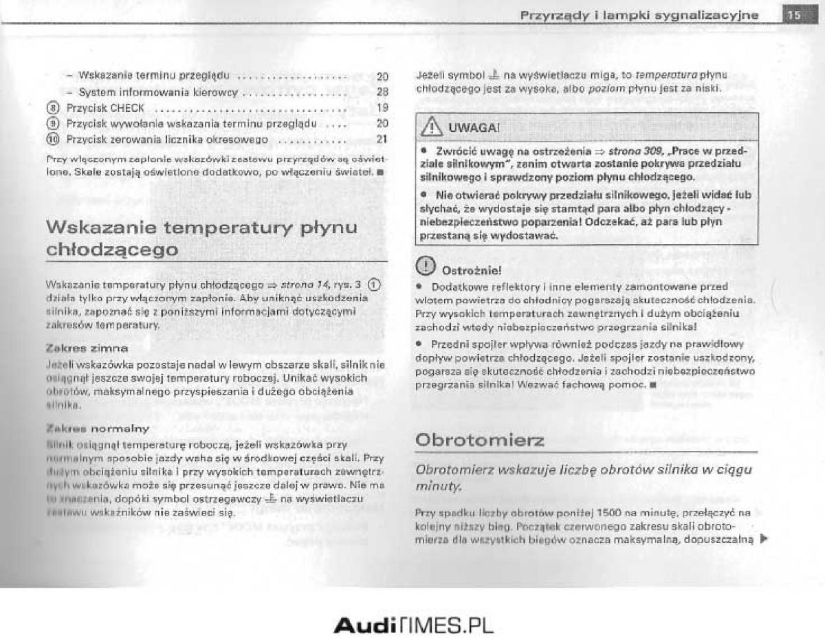 Audi A4 B6 instrukcja obslugi / page 10