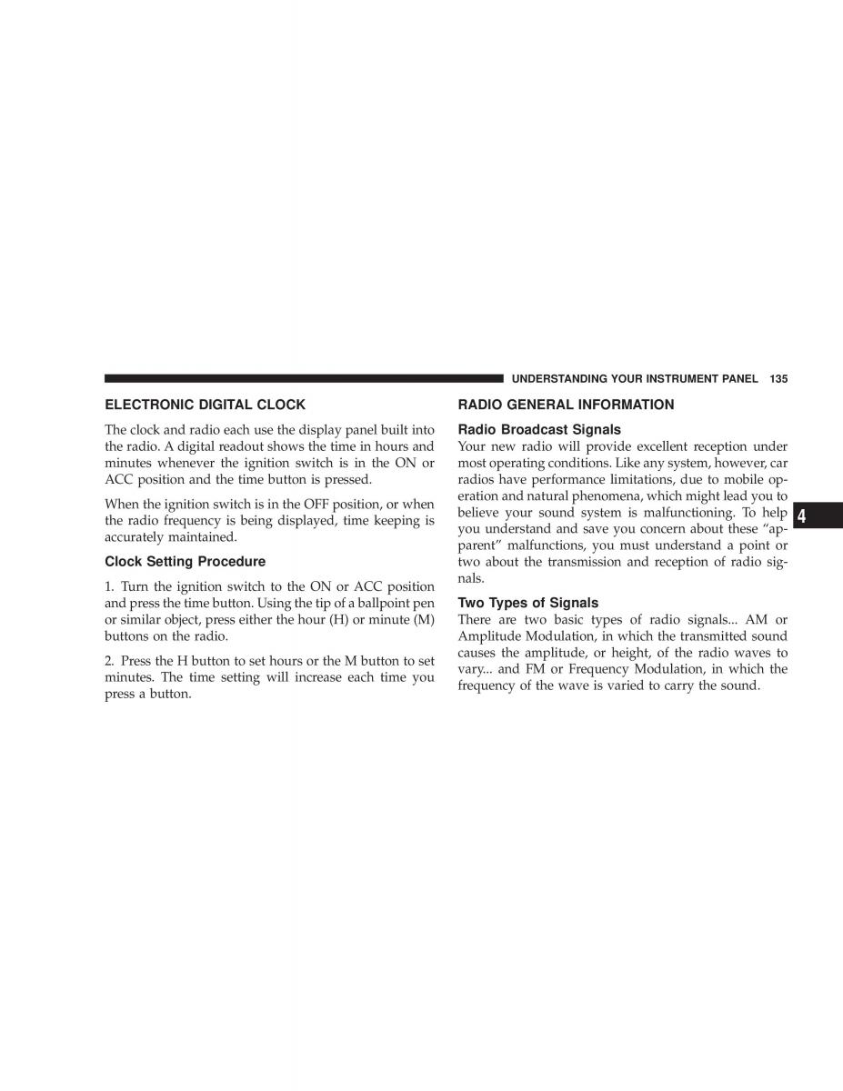 Jeep Grand Cherokee WJ manual / page 135
