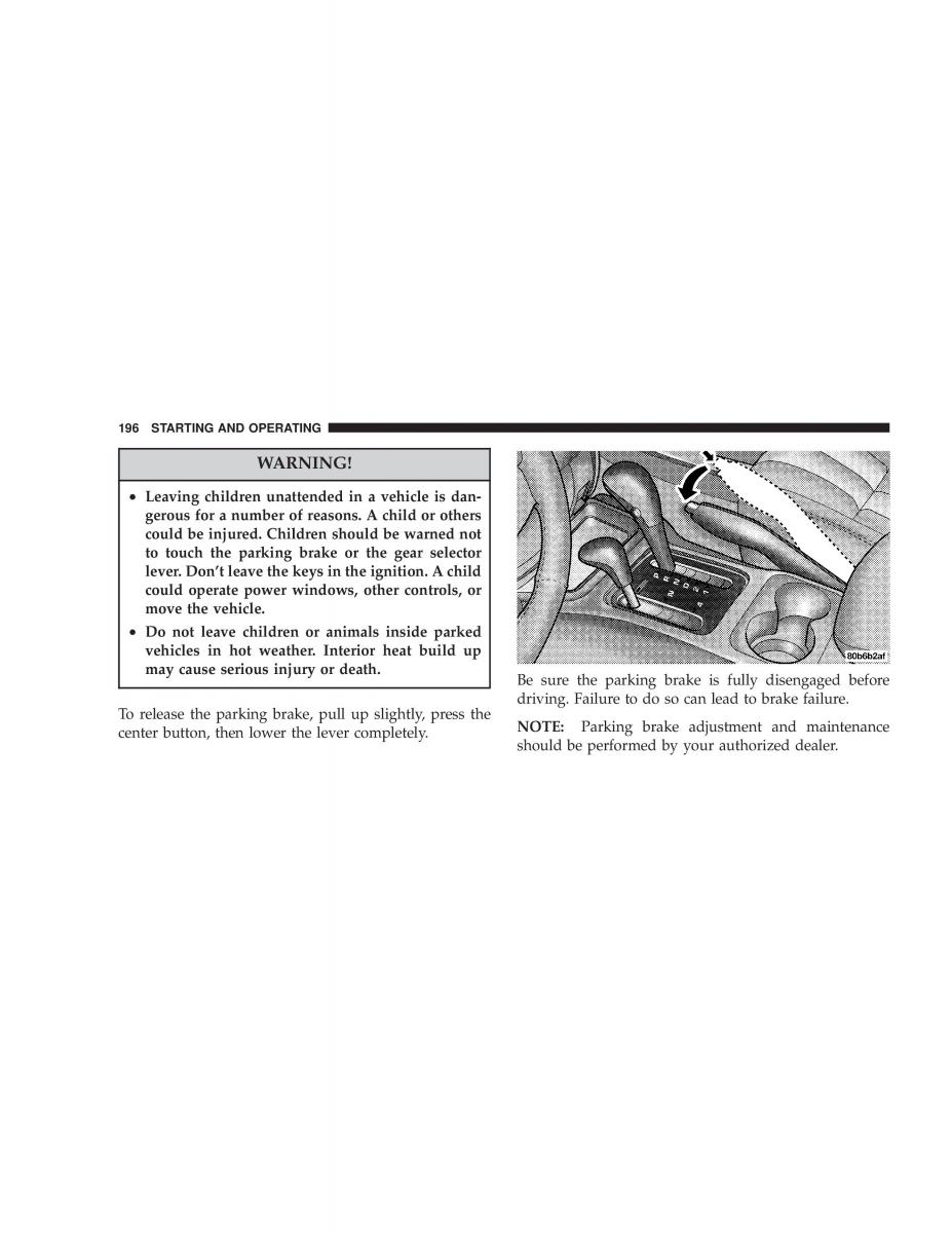 Jeep Grand Cherokee WJ manual / page 196