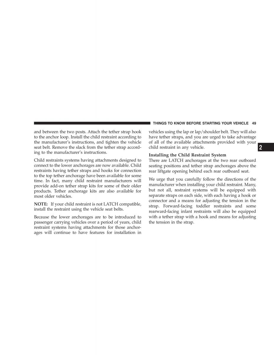 Jeep Grand Cherokee WJ manual / page 49
