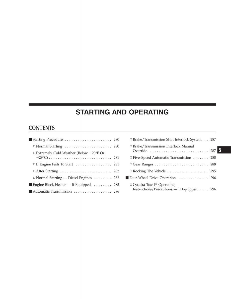 Jeep Grand Cherokee WH WK manual / page 277