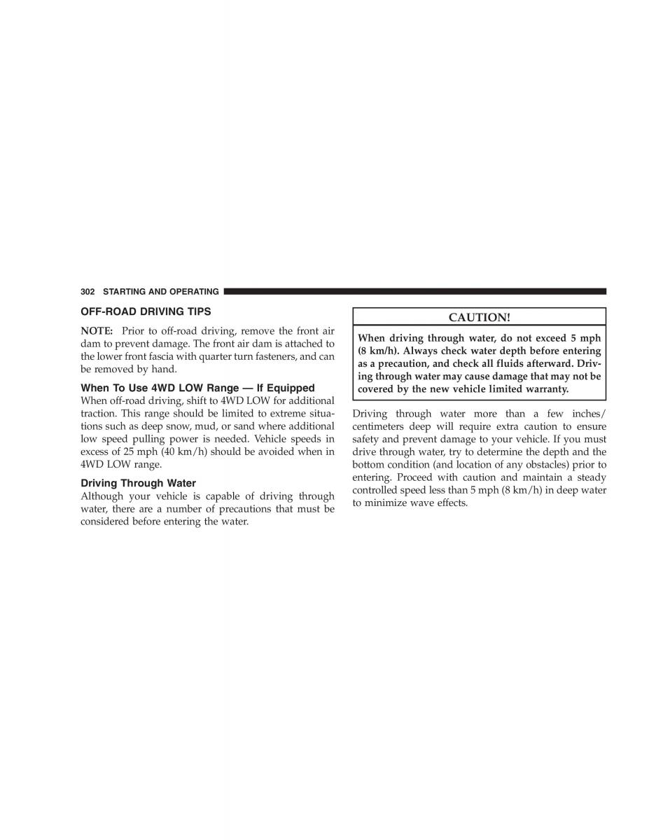 Jeep Grand Cherokee WH WK manual / page 304