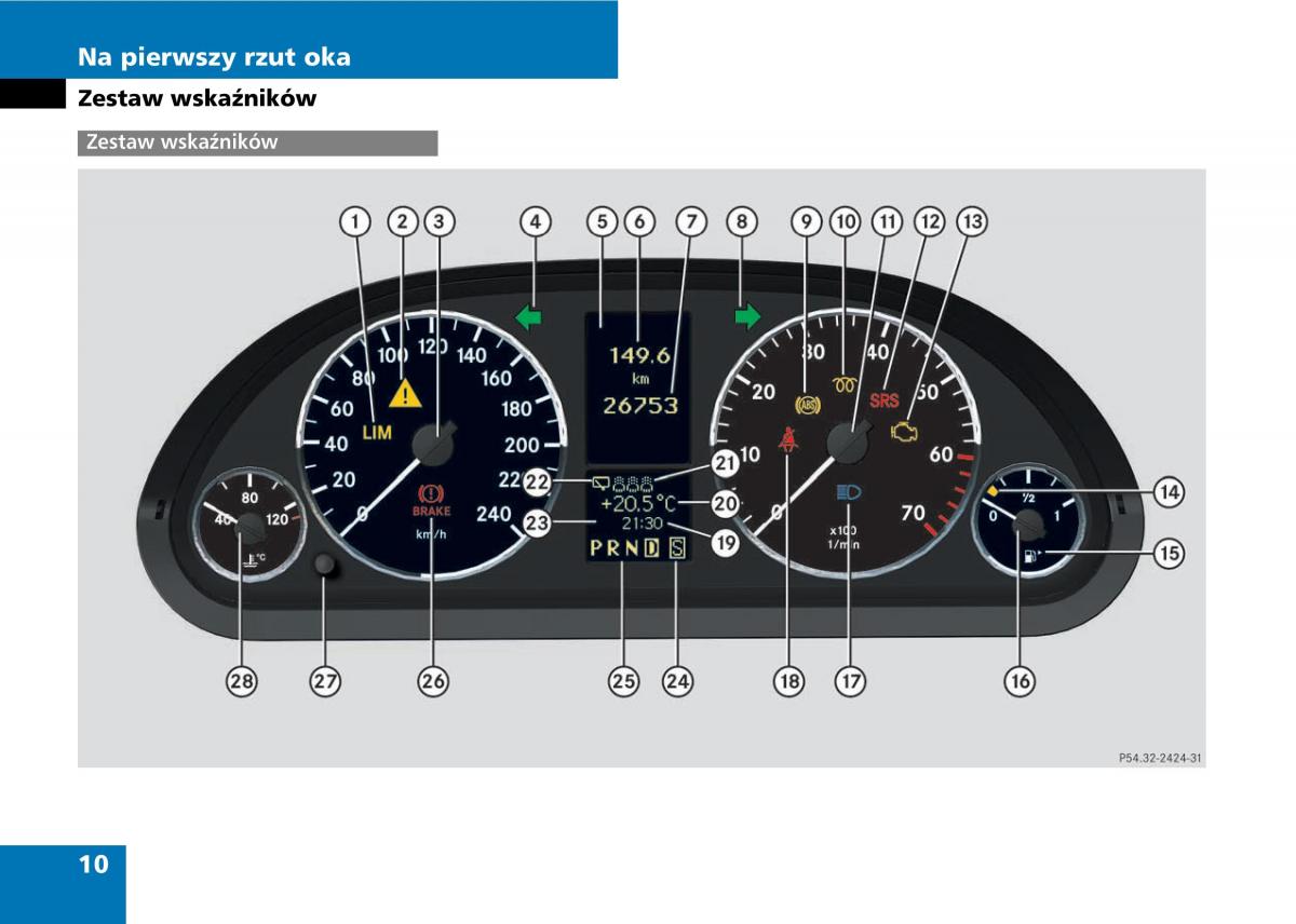 manual  Mercedes A classe II W169 instrukcja / page 12