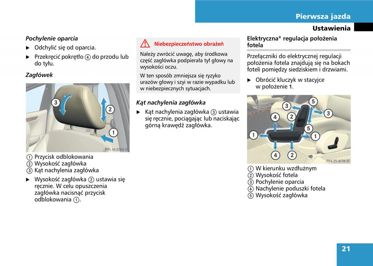 manual  Mercedes A classe II W169 instrukcja / page 23