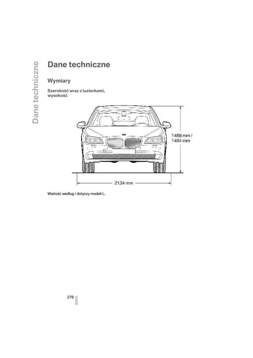 BMW 7 F01 instrukcja obslugi / page 279