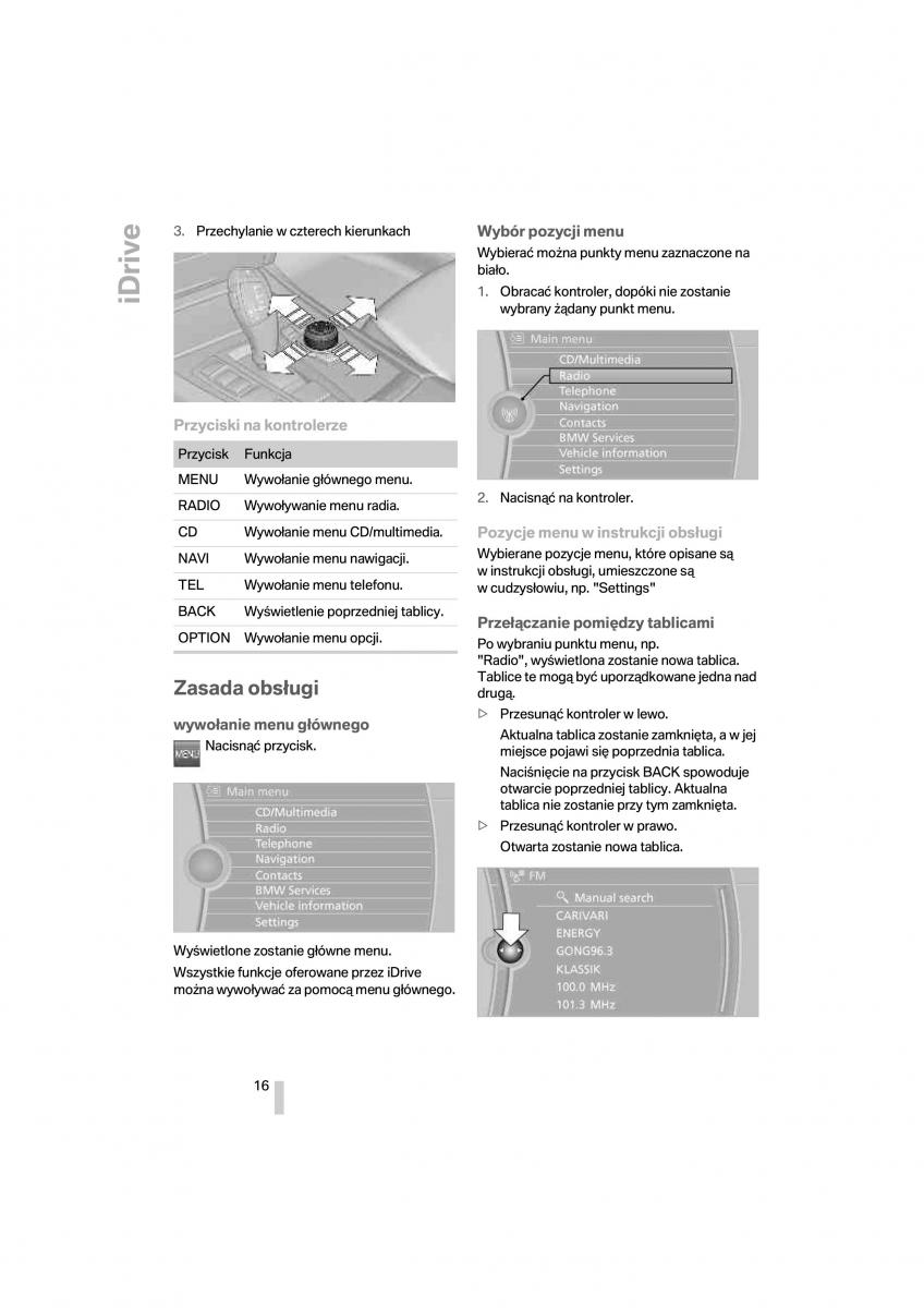 BMW 7 F01 instrukcja obslugi / page 17