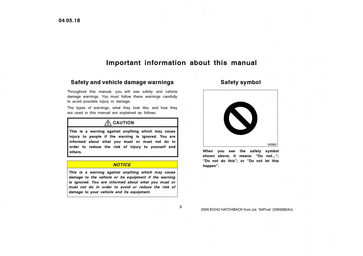 manual  Toyota Yaris I owners manual / page 220